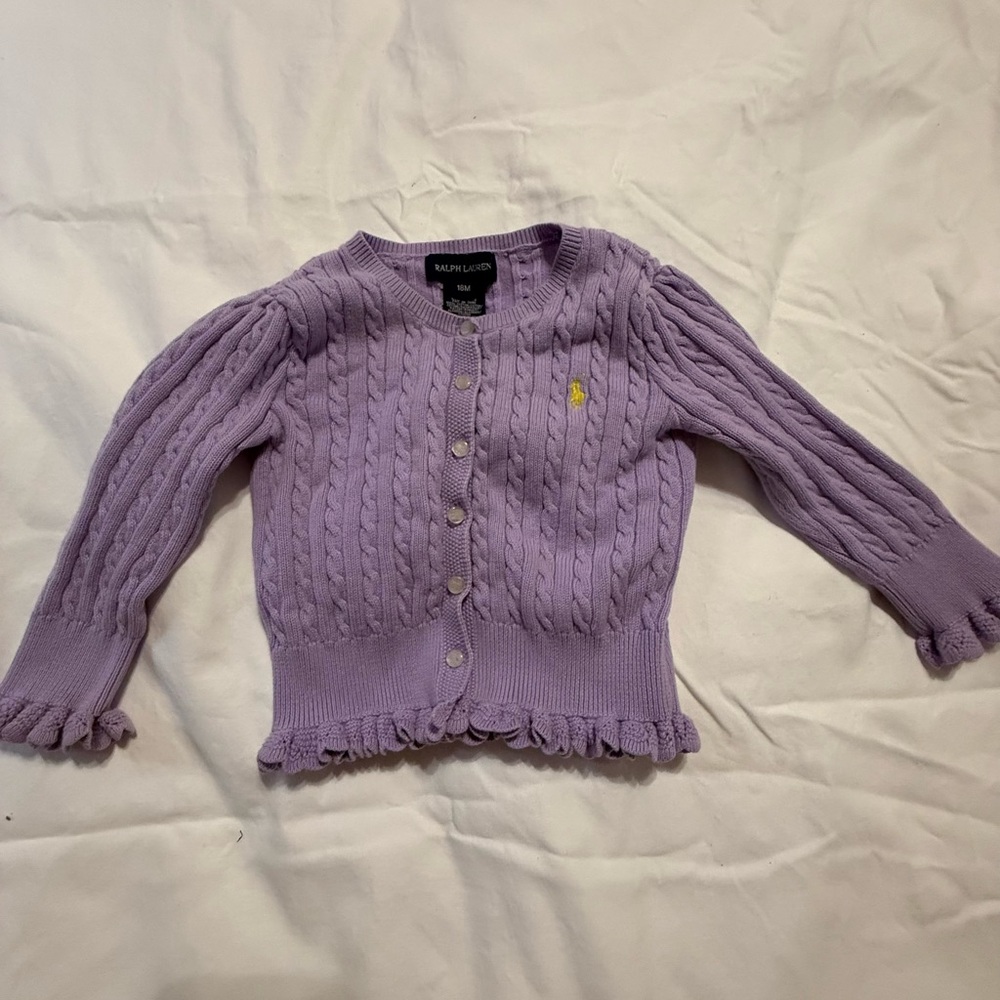 Ralph Lauren Purple Kids Sweater